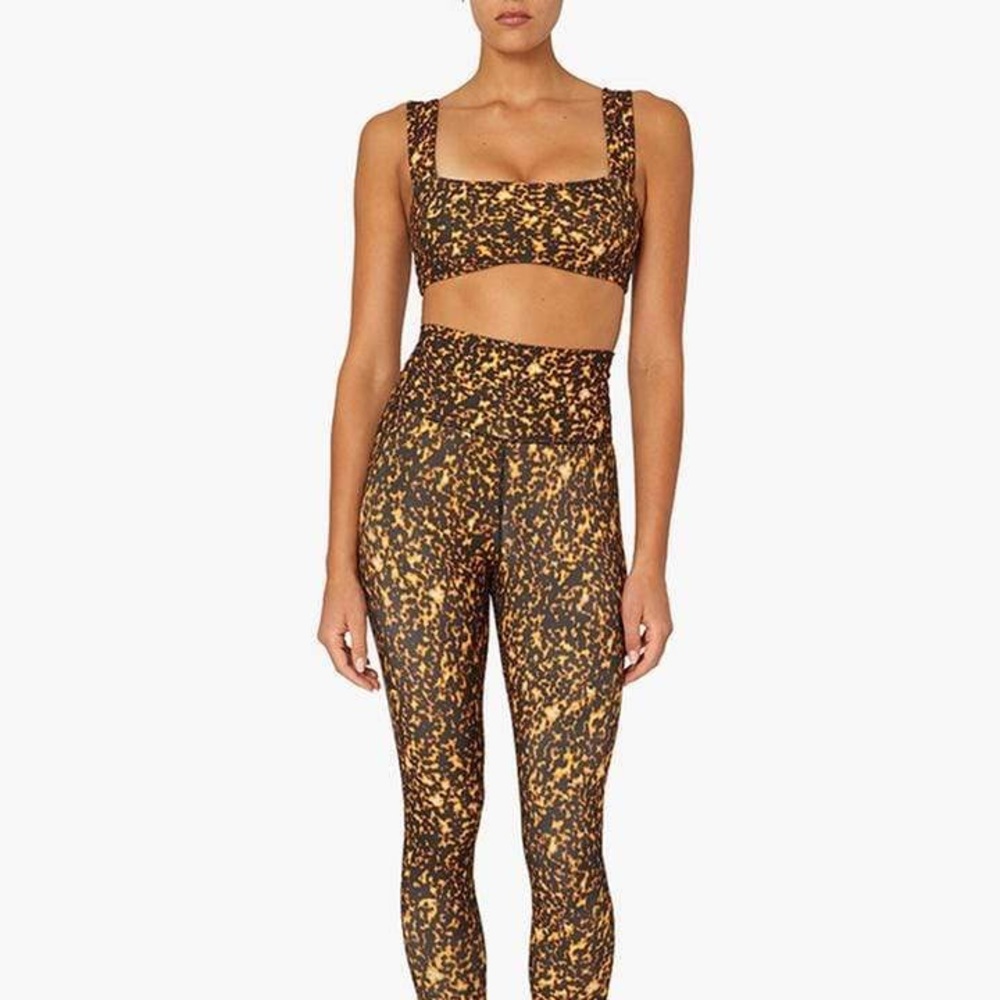 Weworewhat Tortoise Shell Pattern Leggings Active… - image 2